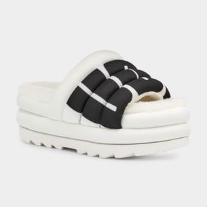 UGG Maxi Logo Platform Slides SZ 8